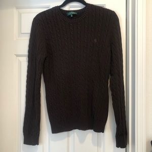 Dark Brown Knitted RL Sweater
